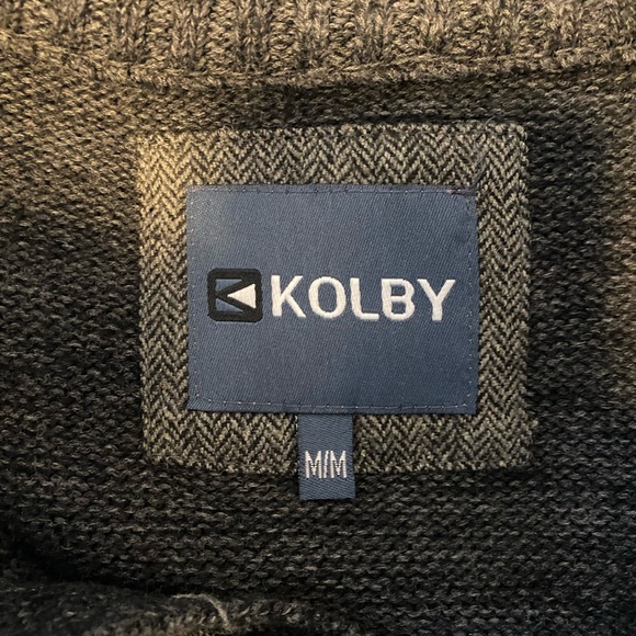 Men’s Knit Sweater- 3 Button - Picture 3 of 3